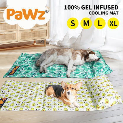 Pawz Pet Cooling Mat Dog Cat Gel Non-Toxic Bed Pillow Sofa Self-Cool Summer Pad