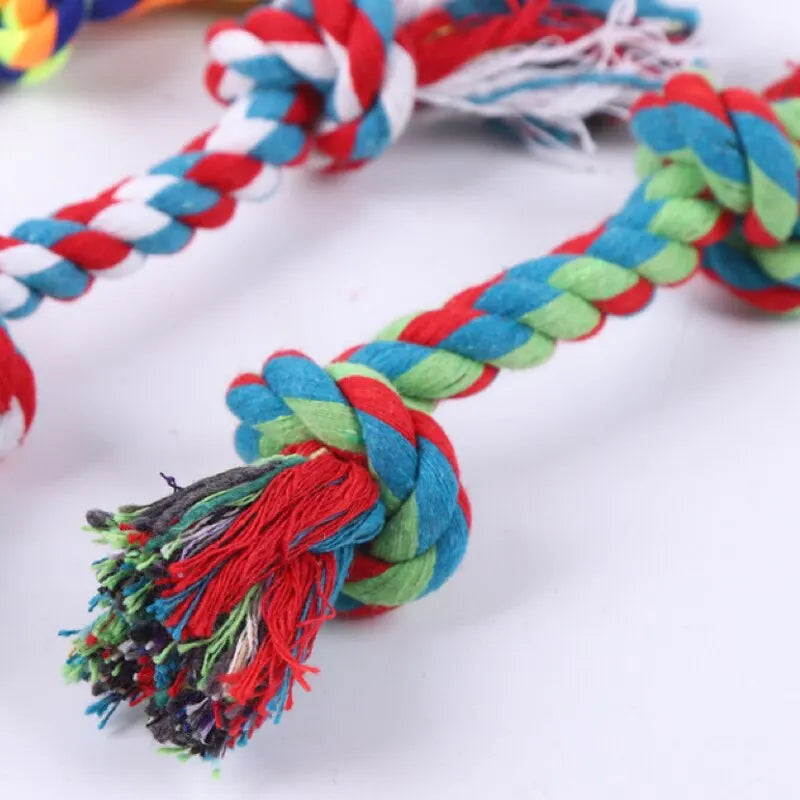 Dog Toy Pet Molar Bite-Resistant Cotton Rope Knot for Small Dog Puppy Relieving Stuffy Cleaning Teeth Pet Chew Toys