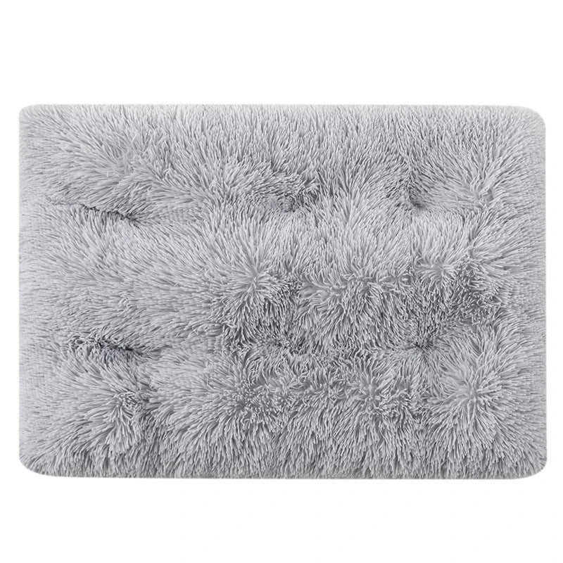 Thick Soft Pet Cat Dog Bed Mats Square Plush Kennel Warm Mat Washable Cat Mat Mattress Pet Cushion Medium Large Dog Pet Supplies