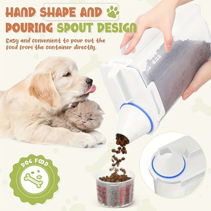 Dog Food Storage Bucket Pet Food Grain Storage Tank Kitchen Storage Rice Box Cat Food Grain Sealed Jar Dog Cat Accessories