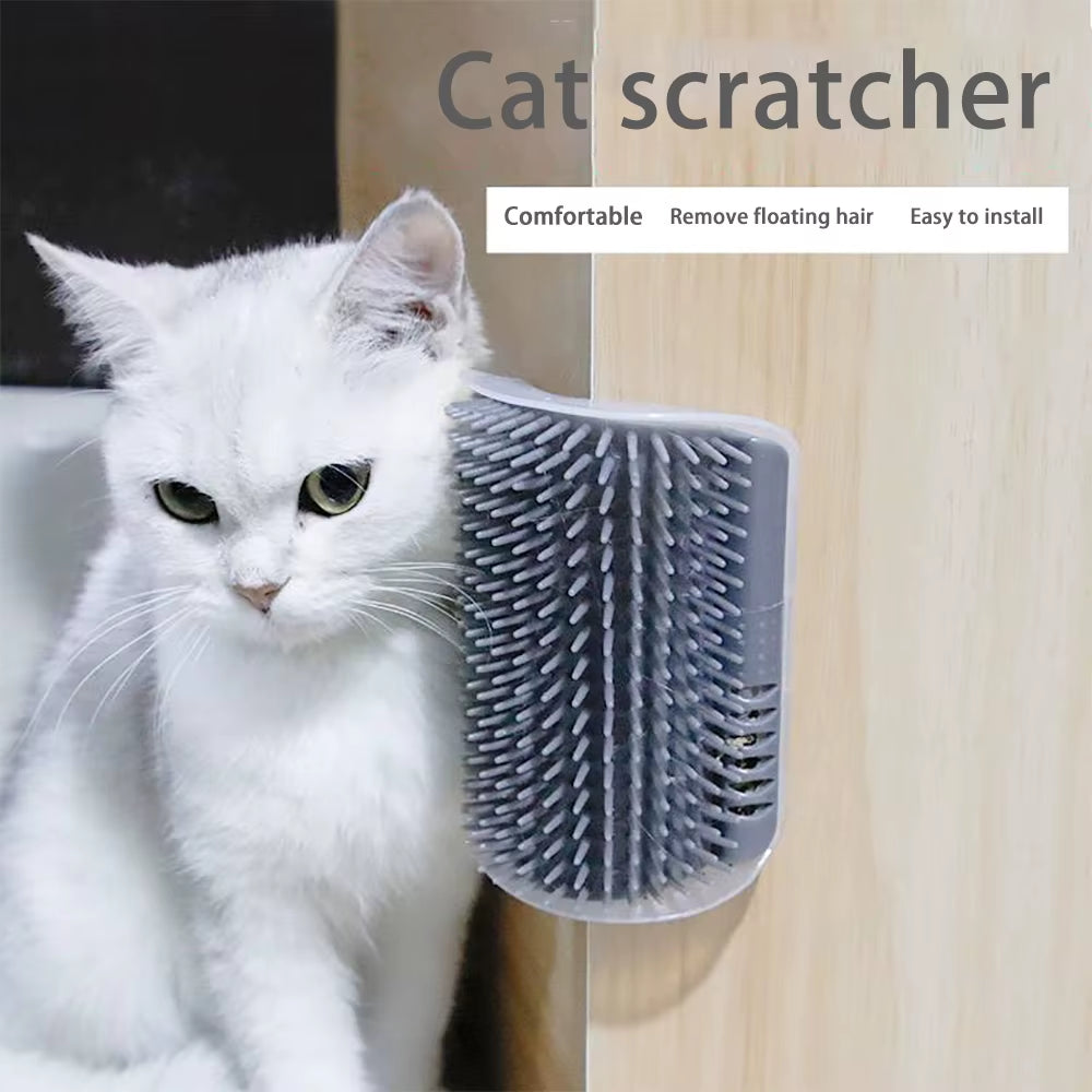 Cat Corner Hair Scrubber Brush Comb Massager Cat Corner Hair Scraping Friction Pet Beauty Products Face Cleaning Itching Scraper